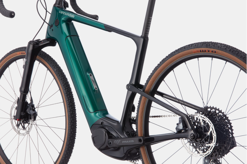 2021 Cannondale Topstone Neo Carbon Lefty 1 eGravel Bike in Green-2